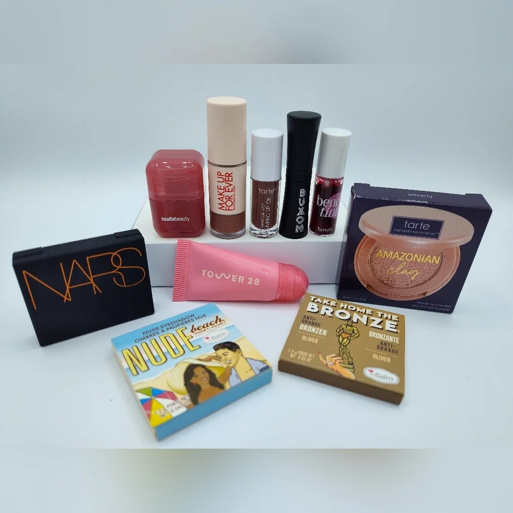 MINI BUT MIGHTY NARS Laguna, Tarte Amazonian, Tower28, Huda, Buxom, Benefit Lot